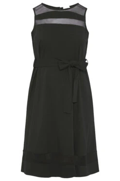 YOURS LONDON Curve Black Mesh Panel Skater Dress -JOICY Clothing Shop 4c4ff27c d876 4d 157588 F