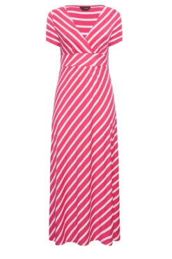 YOURS Curve Pink Stripe Swing Maxi Dress 10 YOURS Curve Pink Stripe Swing Maxi Dress -JOICY Clothing Shop 4c61d69e 672c 46 301018 X