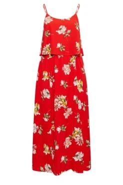 YOURS LONDON Curve Red Floral Overlay Maxi Dress -JOICY Clothing Shop 4c723976 2455 40 161944 X
