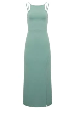 YOURS PETITE Curve Sage Green Split Hem Maxi Dress 10 YOURS PETITE Curve Sage Green Split Hem Maxi Dress -JOICY Clothing Shop 4cf9df76 793a 4a 174531 X