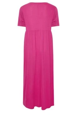 LIMITED COLLECTION Curve Hot Pink Pocket Maxi Dress -JOICY Clothing Shop 4f5c3e08 9975 4d 215719 Y