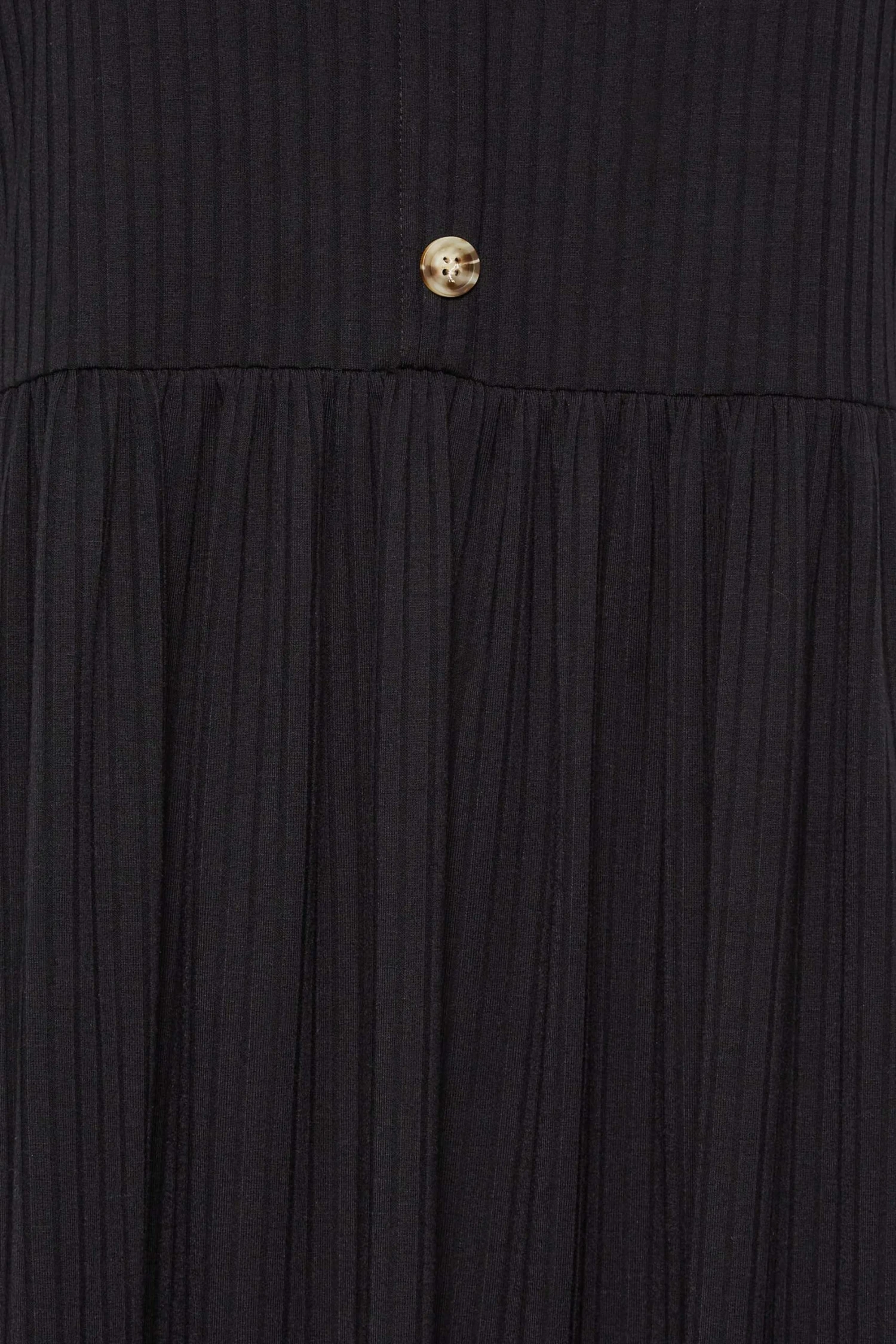 LIMITED COLLECTION Curve Black Ribbed Square Neck Midi Dress 4 LIMITED COLLECTION Curve Black Ribbed Square Neck Midi Dress - Image 4