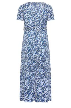 YOURS Curve Blue Ditsy Floral Wrap Dress -JOICY Clothing Shop 518c3432 3f0c 41 301995 Y