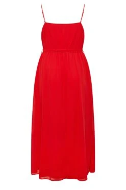 YOURS LONDON Curve Red Ruffle Wrap Dress -JOICY Clothing Shop 51f8a423 406d 4f 161888 YR