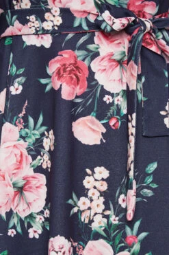 YOURS LONDON Curve Navy Blue Floral Cold Shoulder Skater Dress -JOICY Clothing Shop 52cdf27b d0b4 4e 162148 Z