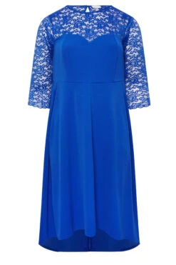 YOURS LONDON Curve Royal Blue Lace Sweetheart Midi Dress -JOICY Clothing Shop 549bdb3a f23d 4e 162214 X