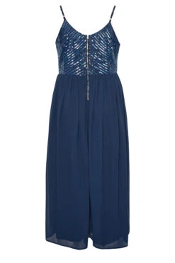 LUXE Curve Navy Blue Sequin Embellished Sleeveless Maxi Dress -JOICY Clothing Shop 57afb28a 4005 4f 161995 Y