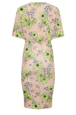 YOURS PETITE Curve Blush Pink Floral Print Wrap Dress -JOICY Clothing Shop 58ccd68b 9539 4a 174486 Y