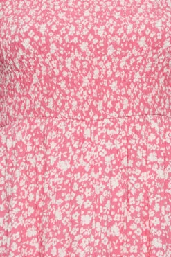 YOURS Curve Pink Ditsy Floral Bardot Maxi Dress -JOICY Clothing Shop 5a57a314 40cd 41 137341 Z