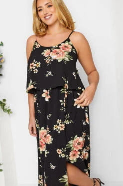 YOURS LONDON Curve Black Floral Overlay Maxi Dress -JOICY Clothing Shop 5bc47e69 ff9d 47 161942 D