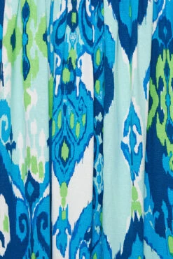 YOURS Curve Blue Abstract Print Frill Sleeve Smock Dress -JOICY Clothing Shop 5c650633 f15e 4e 302233 Z