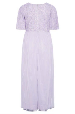 LUXE Curve Lilac Purple Sequin Hand Embellished Maxi Dress -JOICY Clothing Shop 5d1b565e c66e 40 161154 BKR