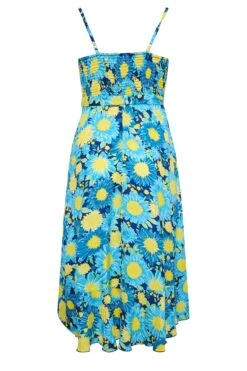 LIMITED COLLECTION Curve Blue Floral Frill Hem Midaxi Dress -JOICY Clothing Shop 5ec2ee5c a3bf 49 215496 Y