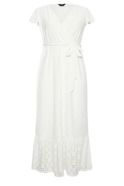 YOURS Curve White Broderie Anglaise Maxi Dress -JOICY Clothing Shop 610d62f7 31f5 44 137538 X
