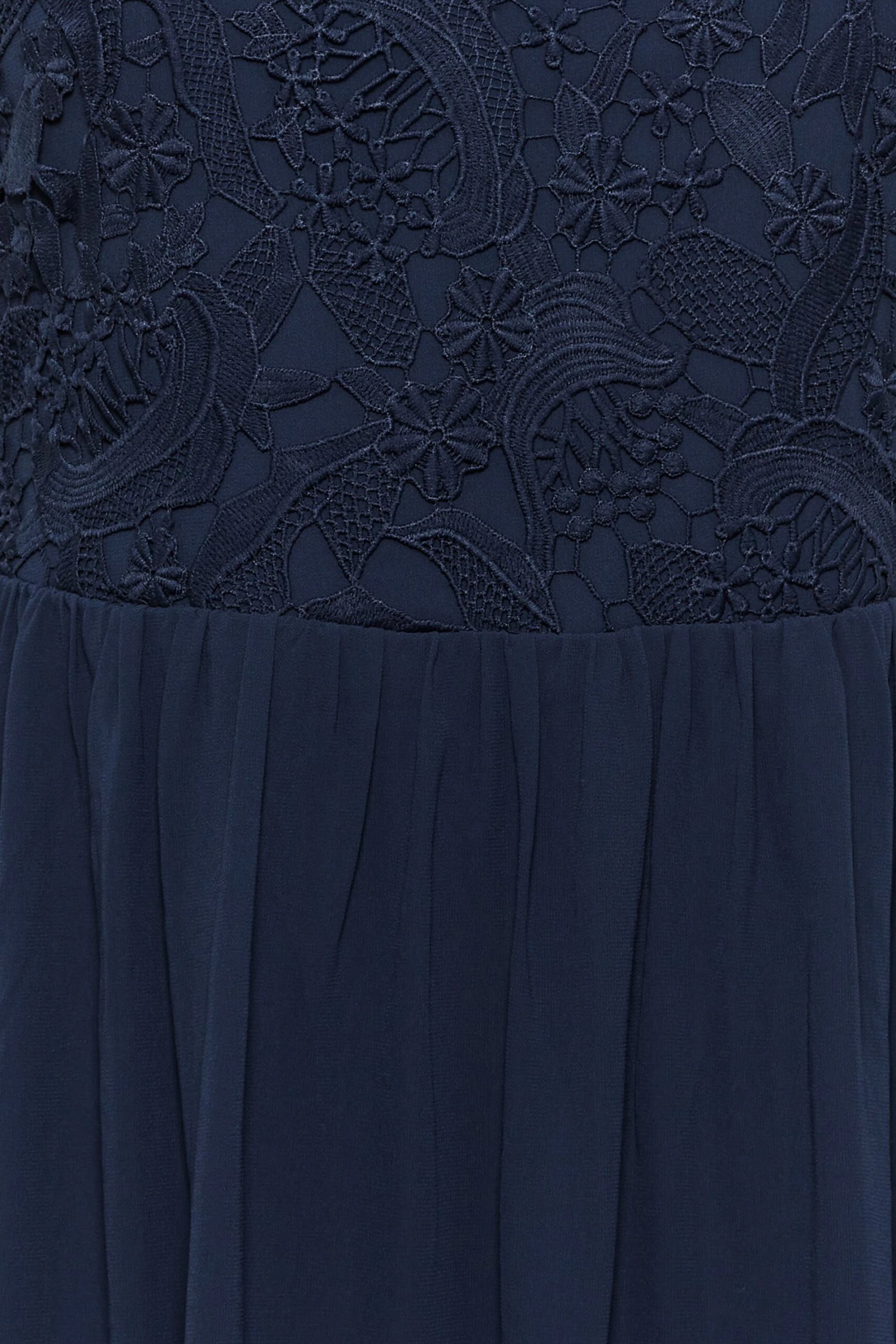 YOURS LONDON Curve Dark Blue Lace Front Chiffon Maxi Dress 4 YOURS LONDON Curve Dark Blue Lace Front Chiffon Maxi Dress - Image 4