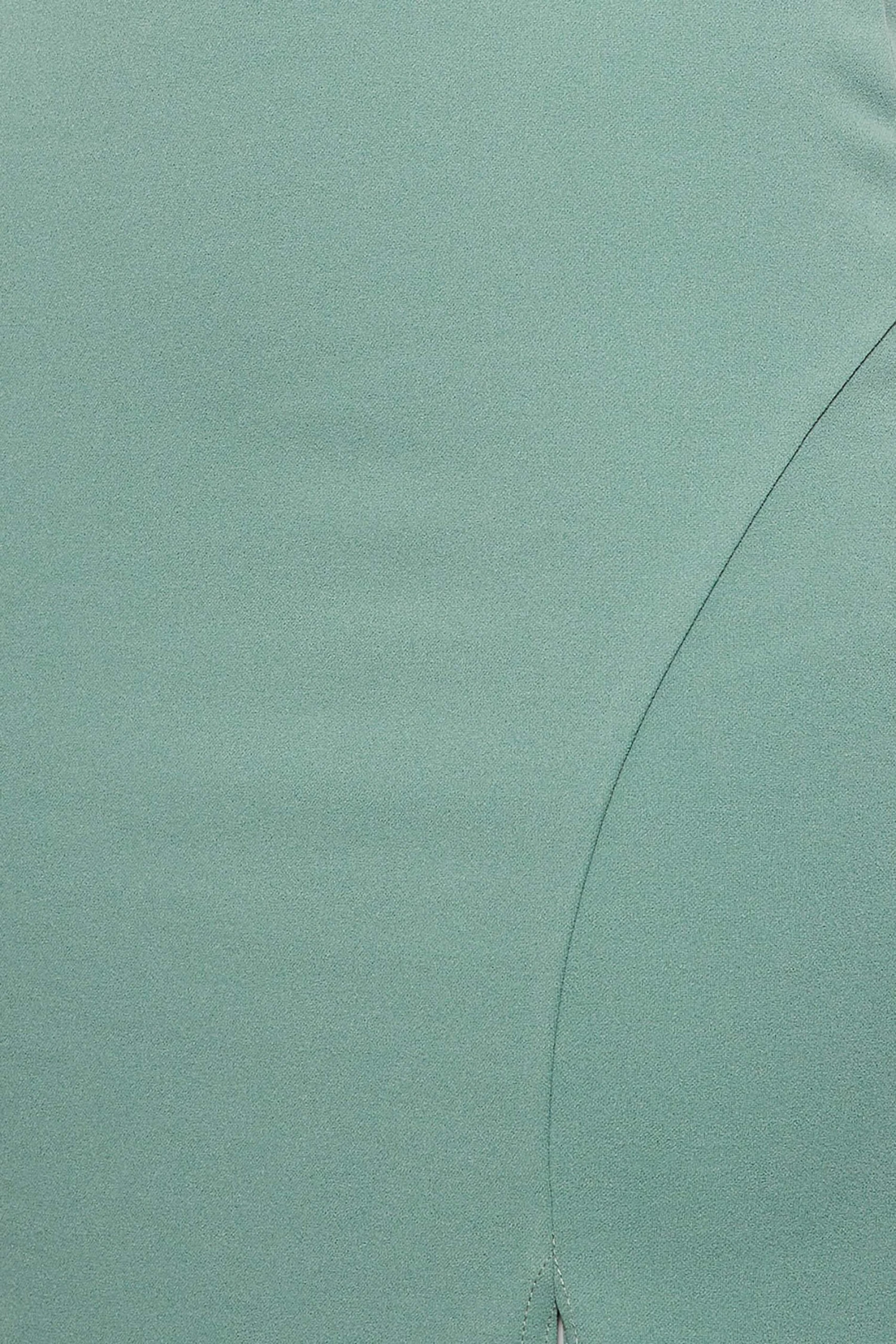 YOURS PETITE Curve Sage Green Split Hem Maxi Dress 4 YOURS PETITE Curve Sage Green Split Hem Maxi Dress - Image 4