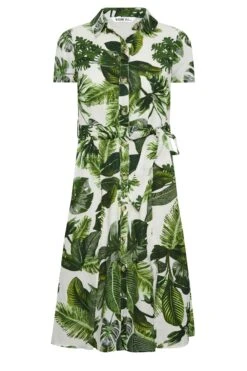 YOURS PETITE Curve Green Leaf Print Shirt Dress 10 YOURS PETITE Curve Green Leaf Print Shirt Dress -JOICY Clothing Shop 669ee534 4d6b 4d 174476 X