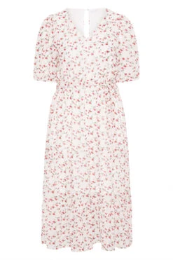 YOURS LONDON Curve White Ditsy Smock Maxi Dress -JOICY Clothing Shop 67226c76 c2e6 41 161124 F