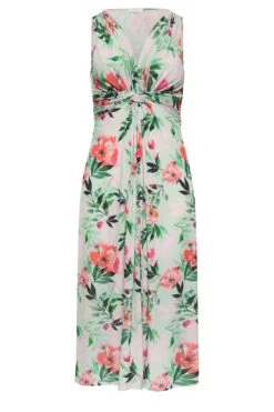 YOURS LONDON Curve Green Floral Print Knot Front Maxi Dress -JOICY Clothing Shop 67f30ece fd7c 44 161241 X