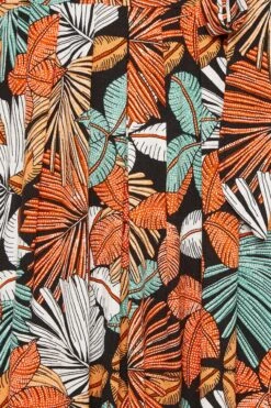 YOURS Curve Black & Orange Leaf Print Maxi Dress -JOICY Clothing Shop 6a19a56b 15e7 4a 302065 Z