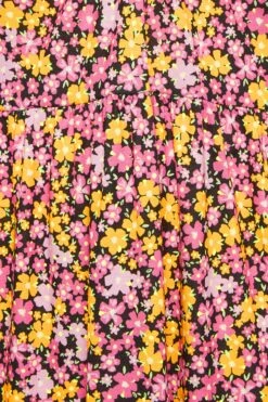 LIMITED COLLECTION Curve Pink Floral Print Ring Front Midi Dress -JOICY Clothing Shop 6a1f65b0 f71c 43 215709 Z