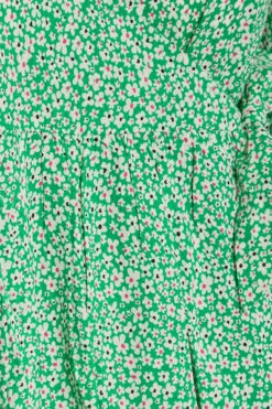 LIMITED COLLECTION Curve Green Ditsy Wrap Dress -JOICY Clothing Shop 6cdc8326 1c44 4e 214397 Z