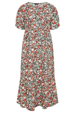 LIMITED COLLECTION Curve Black Ditsy Print Midaxi Smock Dress 10 LIMITED COLLECTION Curve Black Ditsy Print Midaxi Smock Dress -JOICY Clothing Shop 6d22b743 385c 4d 217011 F