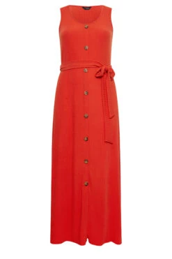 YOURS Curve Red Button Through Sleeveless Maxi Dress 10 YOURS Curve Red Button Through Sleeveless Maxi Dress -JOICY Clothing Shop 6d7d28c4 b285 4b 137556 X