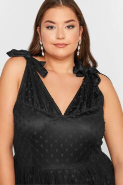 YOURS LONDON Curve Black Spot Mesh Tiered Dress 8 YOURS LONDON Curve Black Spot Mesh Tiered Dress -JOICY Clothing Shop 6e14ecc1 d1cb 41 161717 D