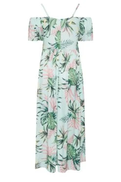 YOURS LONDON Curve Blue Tropical Print Maxi Dress -JOICY Clothing Shop 747ba2cc eca5 4c 162205 Y