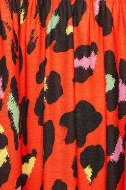 LIMITED COLLECTION Curve Red Leopard Print Smock Midaxi Dress -JOICY Clothing Shop 74c00a2e 2ca0 4d 215757 Z