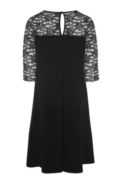 YOURS LONDON Curve Black Lace Sweetheart Midi Dress -JOICY Clothing Shop 7689eb7c 22f3 49 162027 Y