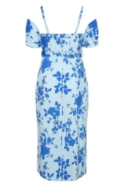 YOURS LONDON Curve Blue Floral Cold Shoulder Maxi Dress -JOICY Clothing Shop 76a7d406 6fbf 4e 161531 Y