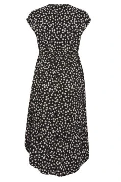 YOURS Curve Black Daisy Print High Low Wrap Dress -JOICY Clothing Shop 7929adcb e0e5 4f 137469 Y
