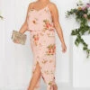 YOURS LONDON Curve Light Pink Floral Overlay Maxi Dress
