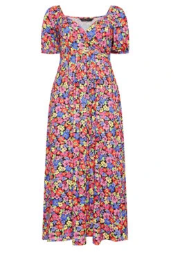LIMITED COLLECTION Curve Black & Pink Floral Wrap Maxi Dress 10 LIMITED COLLECTION Curve Black & Pink Floral Wrap Maxi Dress -JOICY Clothing Shop 7d7867f1 5fa2 4e 215920 X