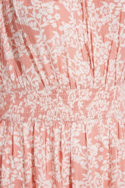 YOURS Curve Pink Floral Bardot Maxi Dress -JOICY Clothing Shop 7dcecf93 1762 43 137115 Z