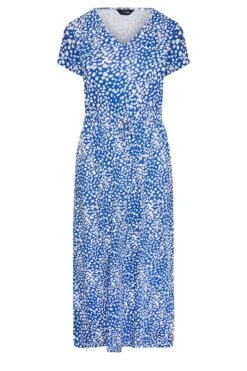 YOURS Curve Cobalt Blue Animal Print Maxi T-Shirt Dress -JOICY Clothing Shop 7de11dd9 ff16 4e 137299 X