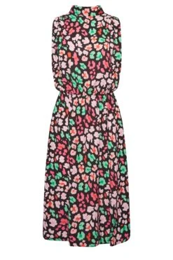 YOURS PETITE Curve Black Animal Print Halter Neck Dress -JOICY Clothing Shop 7de2c97d 54b7 41 174499 X