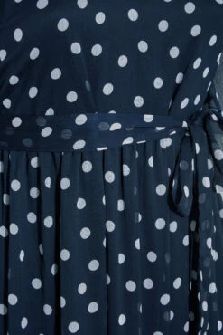 YOURS LONDON Curve Navy Blue Polka Dot Ruffle Maxi Dress 9 YOURS LONDON Curve Navy Blue Polka Dot Ruffle Maxi Dress -JOICY Clothing Shop 7fcf0ce4 52e7 44 161144 S