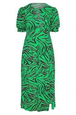YOURS LONDON Curve Green Zebra Print Keyhole Dress -JOICY Clothing Shop 802ad948 7eb7 48 161590 X
