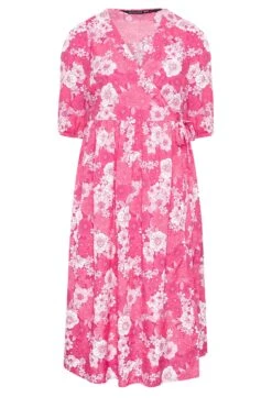 LIMITED COLLECTION Curve Pink Floral Wrap Midaxi Dress 14 LIMITED COLLECTION Curve Pink Floral Wrap Midaxi Dress -JOICY Clothing Shop 8192ccb3 71f5 4e 215505 X
