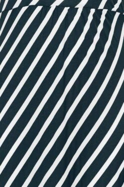 YOURS Curve Navy Blue Stripe Print Swing Dress -JOICY Clothing Shop 81b9ea35 e318 4f 301021 Z