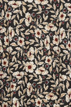 YOURS Curve Black Floral Print Drape Pocket Mini Dress -JOICY Clothing Shop 82bdf3e6 6f54 43 301907 Z