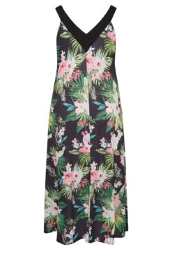 YOURS LONDON Curve Black Tropical Print Maxi Dress -JOICY Clothing Shop 852ef493 4af2 44 162186 Y