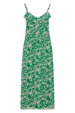 YOURS LONDON Curve Green Floral Print Ruffle Maxi Dress -JOICY Clothing Shop 86adb3be 9c48 41 161126 F