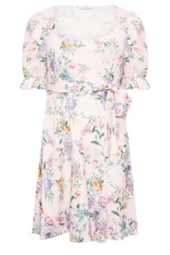 YOURS LONDON Curve Pink Floral Print Puff Sleeve Dress 10 YOURS LONDON Curve Pink Floral Print Puff Sleeve Dress -JOICY Clothing Shop 86c7b96b 7d0e 47 162203 X