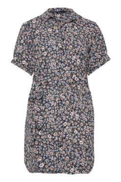 YOURS Curve Blue Floral Shirt Dress -JOICY Clothing Shop 89b79a91 6522 43 137438 X