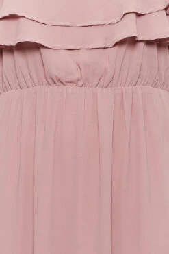 YOURS LONDON Curve Pink Bardot Ruffle Maxi Dress -JOICY Clothing Shop 8c32b5b5 ab52 41 161880 Z