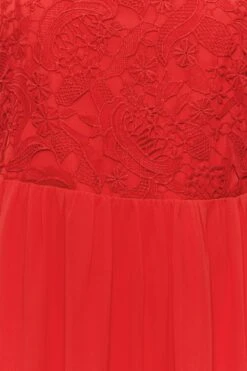 YOURS LONDON Curve Red Lace Front Chiffon Maxi Dress -JOICY Clothing Shop 8f0ce1ed 6fb4 46 161892 Z